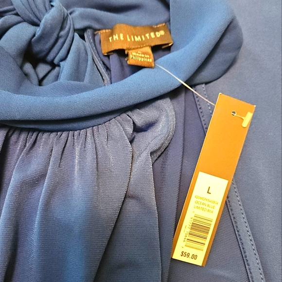 The Limited Royal blue halter tie back.Size L. NWT - Picture 5 of 6
